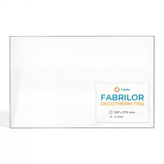 Vitre Fabrilor DECOTHERM 1750 - Verre Rectangle pour insert