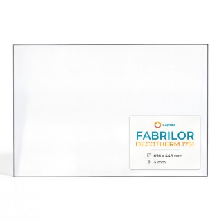 Vitre Fabrilor DECOTHERM 1751 - Verre Rectangle pour insert