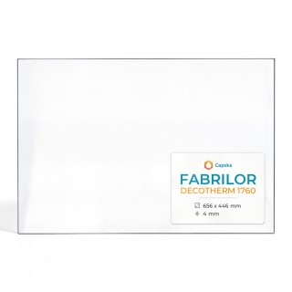 Vetro Fabrilor DECOTHERM 1760 - Vetro Rettangolo per caminetto