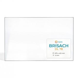 Vitre Brisach DL 78 - Verre Rectangle pour insert