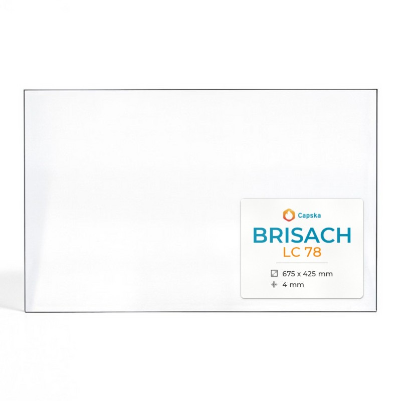 Brisach LC 78 Glass - Rectangular Fireplace Insert Panel