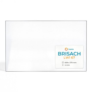 Brisach LW1 67 Glas - Rechteck Kaminglas für Kaminofen
