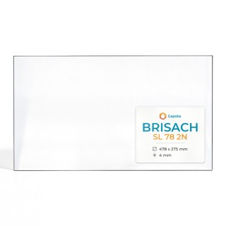 Vitre Brisach SL 78 2N - Verre Rectangle Latéral pour insert