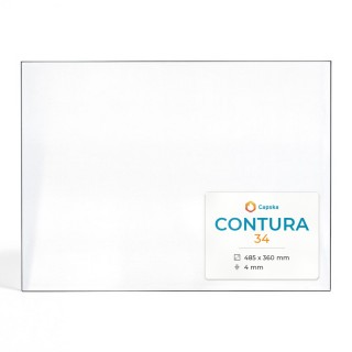 Vetro Contura 34 - Vetro Rettangolo per stufa a legna