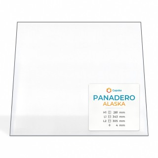 Vitre Panadero ALASKA - Verre Trapèze isocèle pour poêle à bois