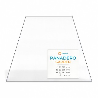 Vetro Panadero GARDEN - Vetro Trapezoidale isoscele per stufa a legna