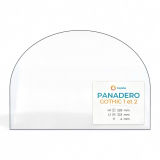 Vitre Panadero GOTHIC 1 ET 2 - Verre Rectangle cintré pour poêle à bois
