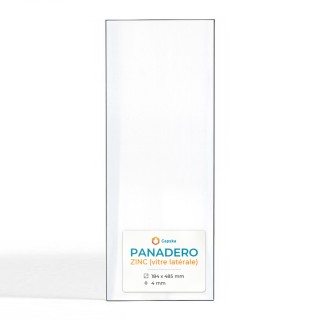 Panadero ZINC Glas - Rechteck Seitlich Kaminglas für Kaminofen