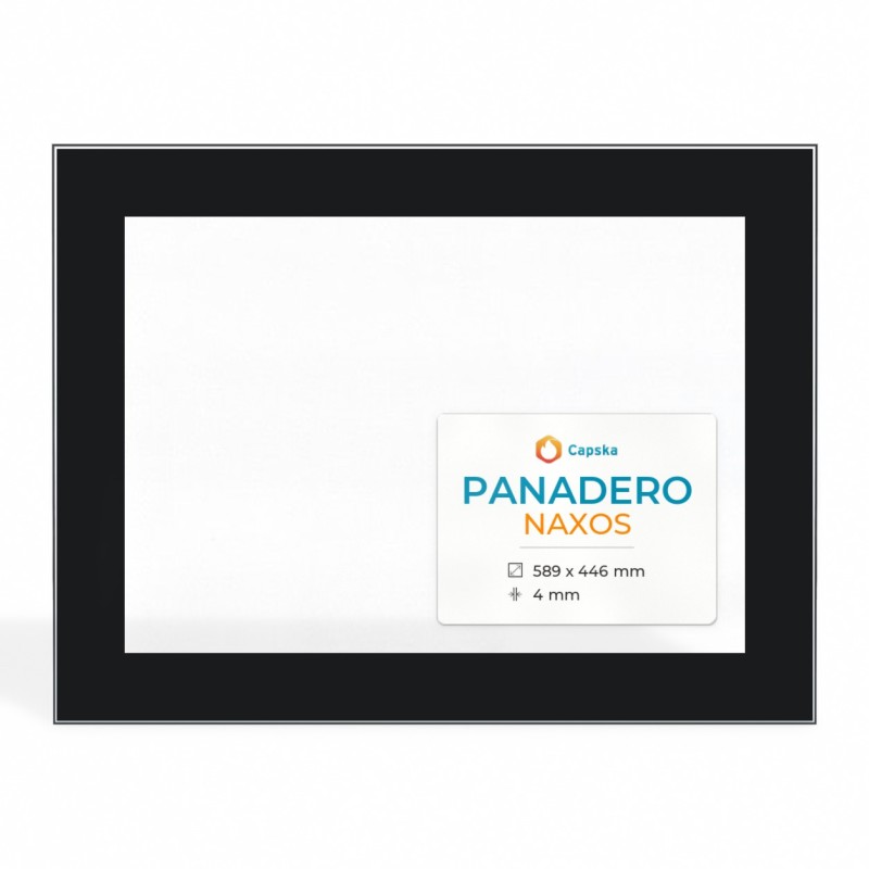 Vitre Panadero NAXOS - Verre Rectangle Sérigraphié pour poêle à bois