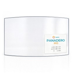Panadero IRIS Glas - in sich gebogenes Kaminglas für Kaminofen