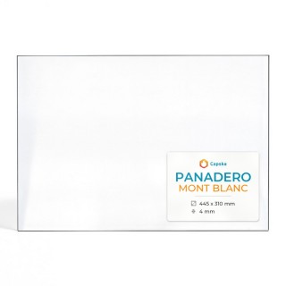 Panadero MONT BLANC Glas - Rechteck Kaminglas für Kaminofen