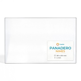 Panadero NIMES Glas - Rechteck Kaminglas für Kaminofen