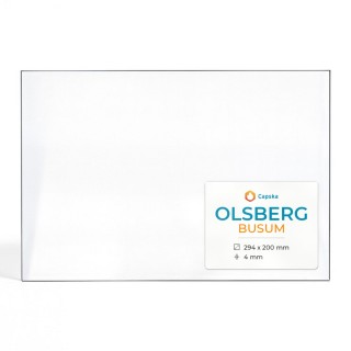 Olsberg BUSUM Glas - Rechteck Kaminglas für Kaminofen