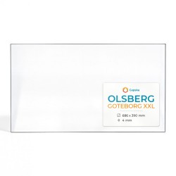 Olsberg GOTEBORG XXL Glas - Rechteck Kaminglas für Kaminofen