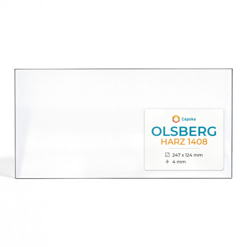 Vitre Olsberg HARZ 1408 - Verre Rectangle pour poêle à bois