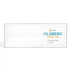 Olsberg HARZ 1412 Glass - Rectangular glass panel for wood burning stove