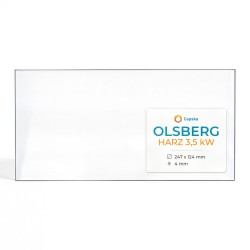 Olsberg HARZ 3,5 KW Glass - Rectangular glass panel for wood burning stove