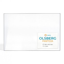 Olsberg PANTOJA Glass - Rectangular glass panel for wood burning stove