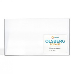 Olsberg TOFANE Glass - Rectangular glass panel for wood burning stove