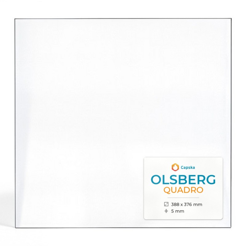 Vetro Olsberg QUADRO - Vetro Rettangolo per inserto camino