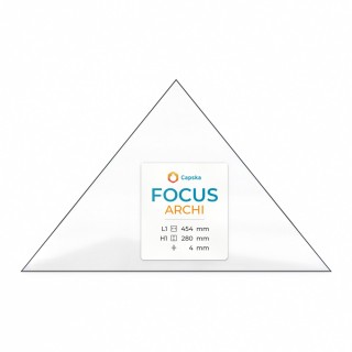 Focus ARCHI Glas - Gleichschenkliges Dreieck Kaminglas