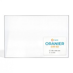 Oranier 419-50 Glass - Rectangular glass panel for wood burning stove