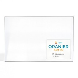 Oranier 429-50 Glass - Rectangular glass panel for wood burning stove