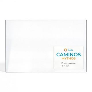 Caminos MYTHOS Glas - Rechteck Kaminglas für Kaminofen