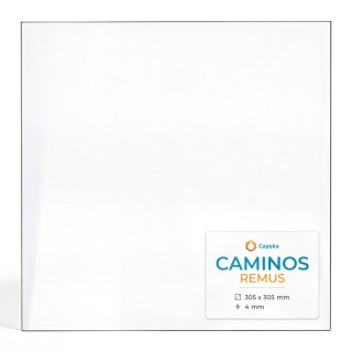 Caminos REMUS Glas - Rechteck Kaminglas für Kaminofen