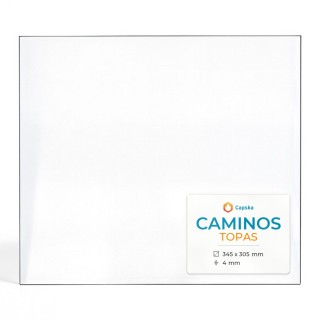 CAMINOS TOPAS Glass - Rectangular Panel for Wood Burning Stove