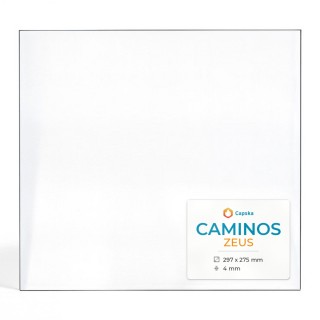 Caminos ZEUS Glas - Rechteck Kaminglas für Kaminofen