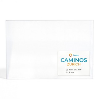 Caminos ZÜRICH Glas - Rechteck Kaminglas für Kaminofen