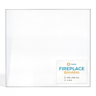 Kaminglas BAHAMA Glas Rechteck - FIREPLACE
