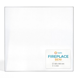 Vetro Fireplace BENI - Vetro Rettangolo per stufa a legna