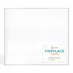 Fireplace CAPRI Glas - Rechteck Kaminglas für Kaminofen