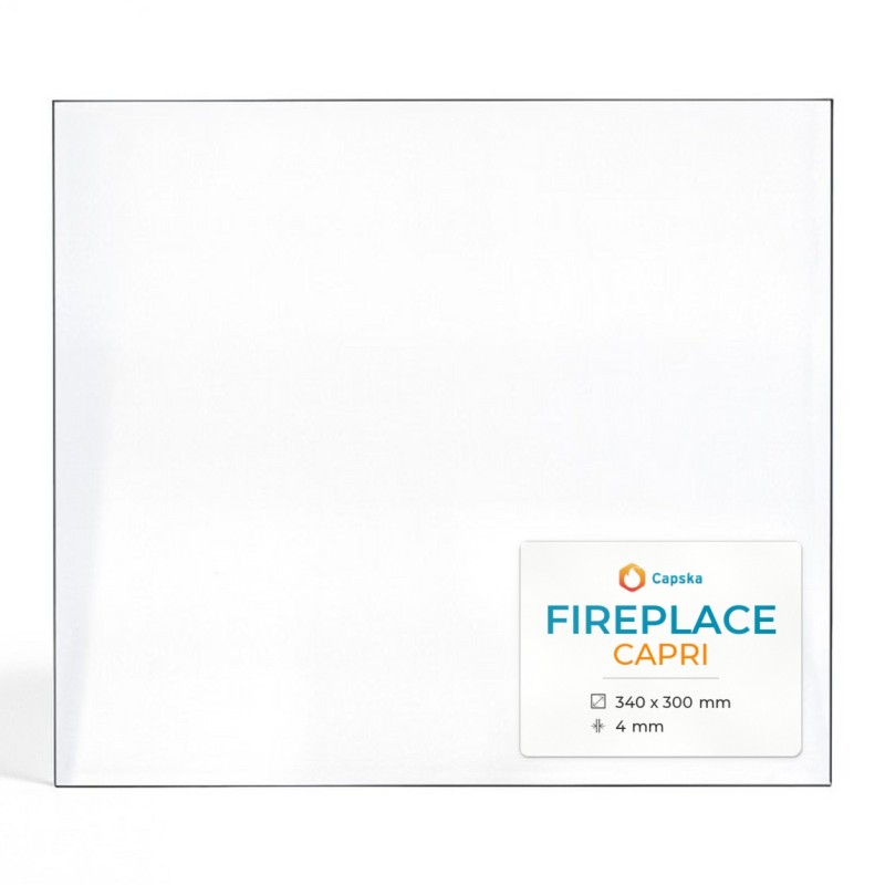 Vitre Fireplace CAPRI - Verre Rectangle pour poêle à bois