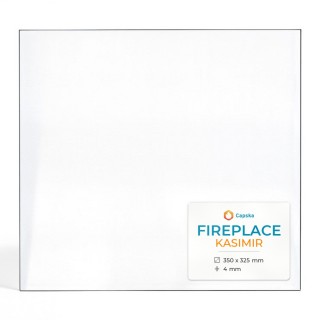 Vetro Fireplace KASIMIR - Vetro Rettangolo per stufa a legna