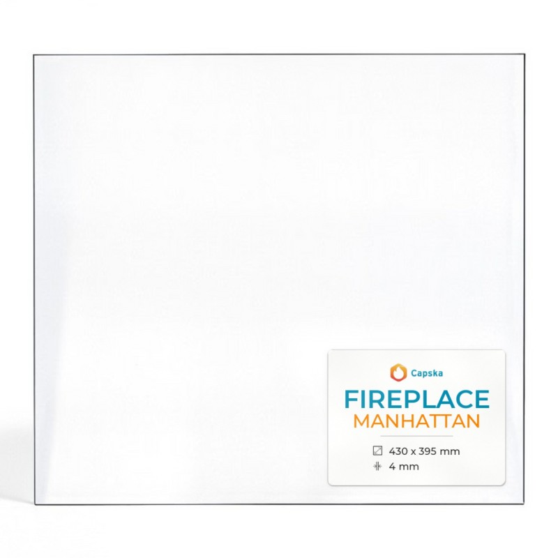 Vitre Fireplace MANHATTAN - Verre Rectangle pour poêle à bois