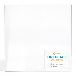 Vitre Fireplace VALETTA - Verre Rectangle pour poêle à bois