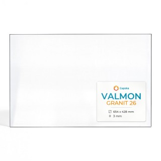 Valmon GRANIT 26 Glass - Rectangular Fireplace Insert Panel