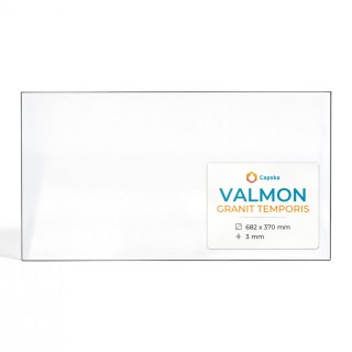 Valmon GRANIT TEMPORIS Glass - Rectangular Fireplace Insert Panel