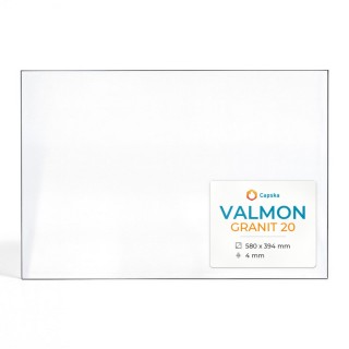 Vitre Valmon GRANIT 20 - Verre Rectangle pour insert