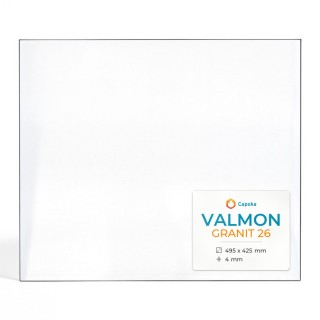 Valmon GRANIT 26 Glass - Rectangular Side Panel for Fireplace Insert