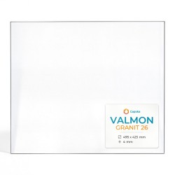 Vitre Valmon GRANIT 26 - Verre Rectangle Latéral pour insert