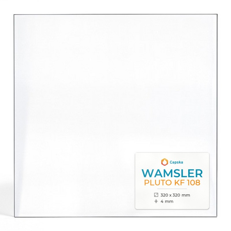 Wamsler PLUTO KF 108 Glas - Rechteck Kaminglas für Kaminofen