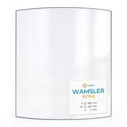 Wamsler RONA Glass - Curved glass panel for wood burning stove