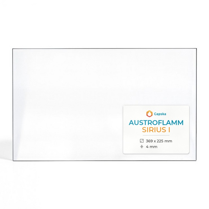 Vitre Austroflamm SIRIUS I - Verre Rectangle pour poêle à bois