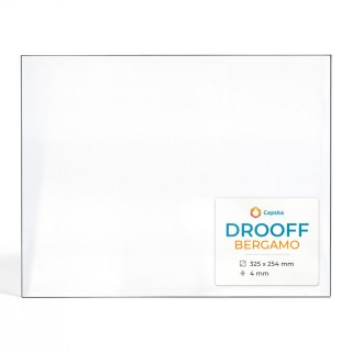 Vitre Drooff BERGAMO - Verre Rectangle pour poêle à bois