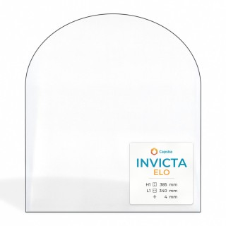 Vitre Invicta ELO M - Verre Rectangle cintré pour poêle à bois