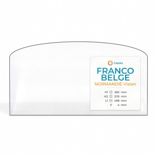Franco Belge NORMANDIE VISION Glas - Rechteck mit abgerundeter Oberseite